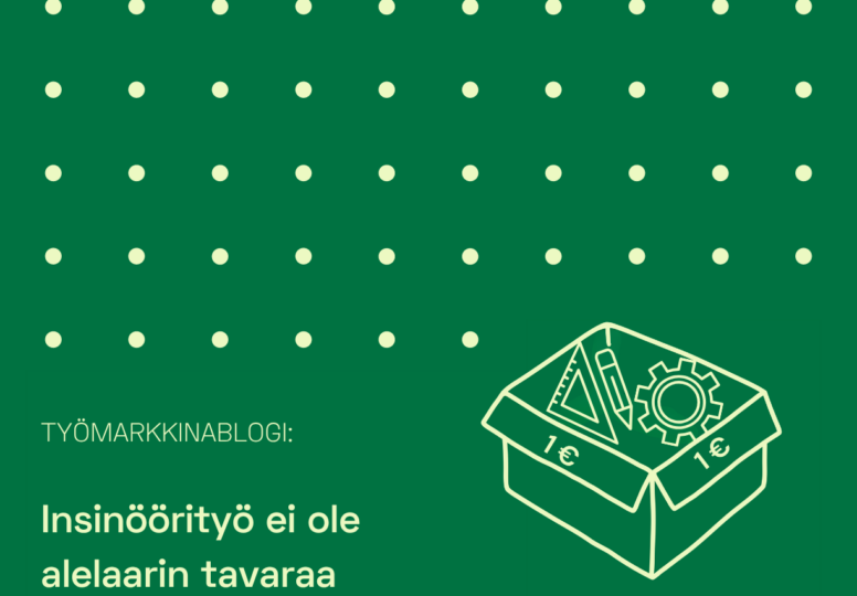 Graafinen kuva jossa pisteitä, artikkelin otsikko ja laatikko, jossa on insinöörisymboleita.